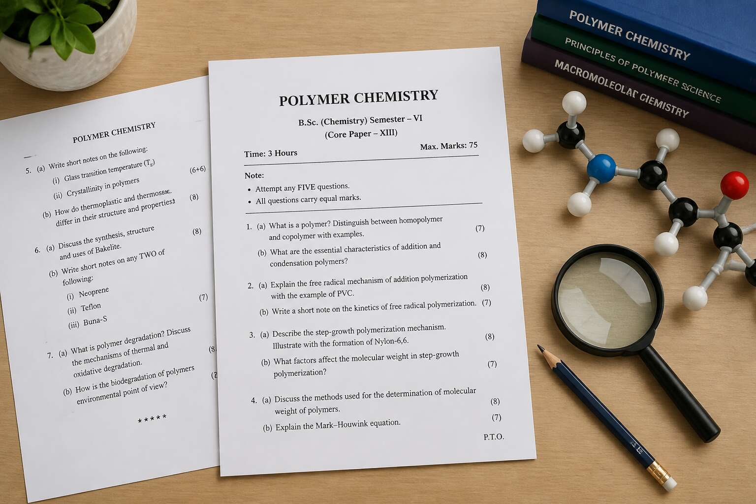 polymers questions pdf